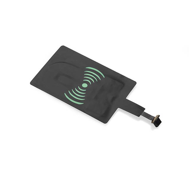 Micro USB adaptér s funkcí indukčního nabíjení INDO - černá