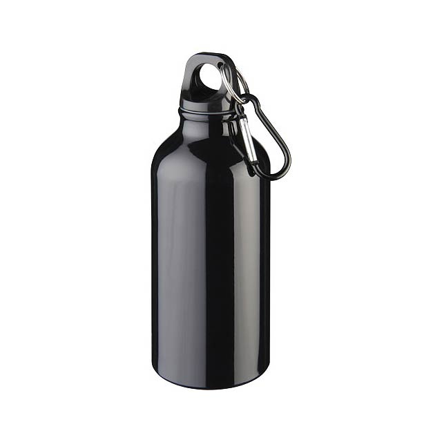 Oregon 400 ml Trinkflasche mit Karabiner - schwarz