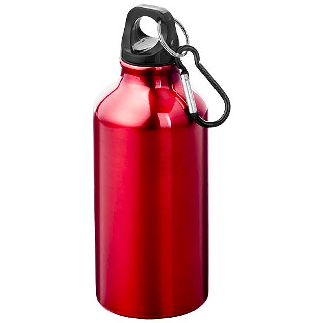 Oregon 400 ml sport bottle with carabiner - red
