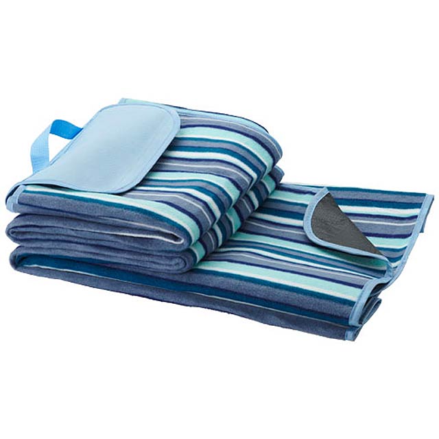 Riviera water-resistant outdoor picnic blanket - blue