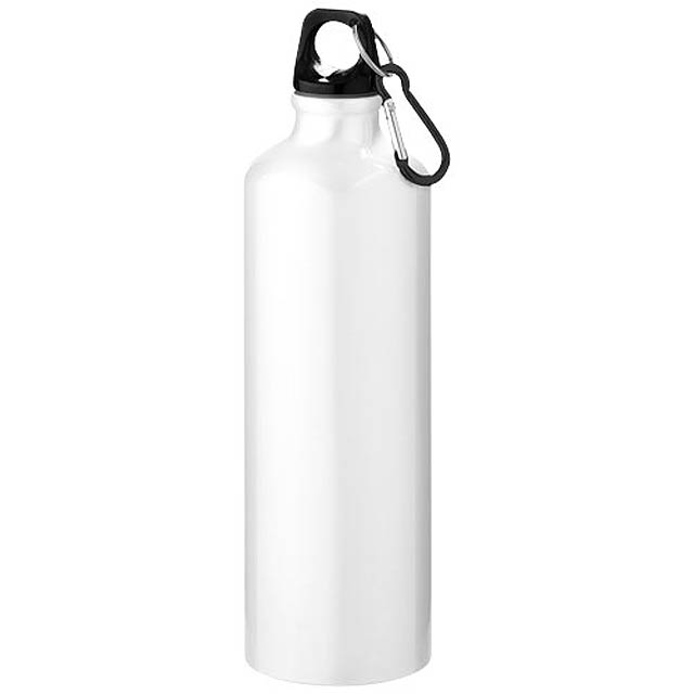 Pacific 770 ml sport bottle with carabiner - white