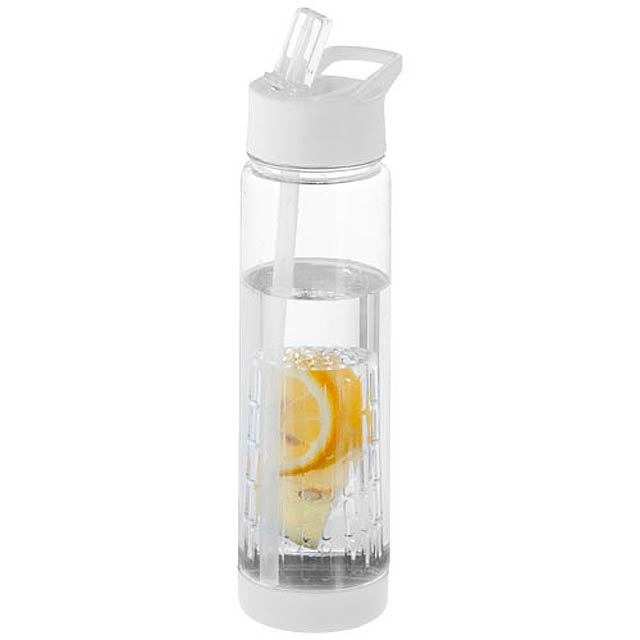 Tutti-frutti 740 ml Tritan™ infuser sport bottle - white
