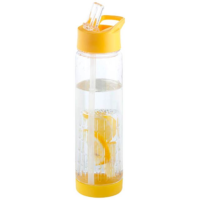 Tutti-frutti 740 ml Tritan™ infuser sport bottle - yellow