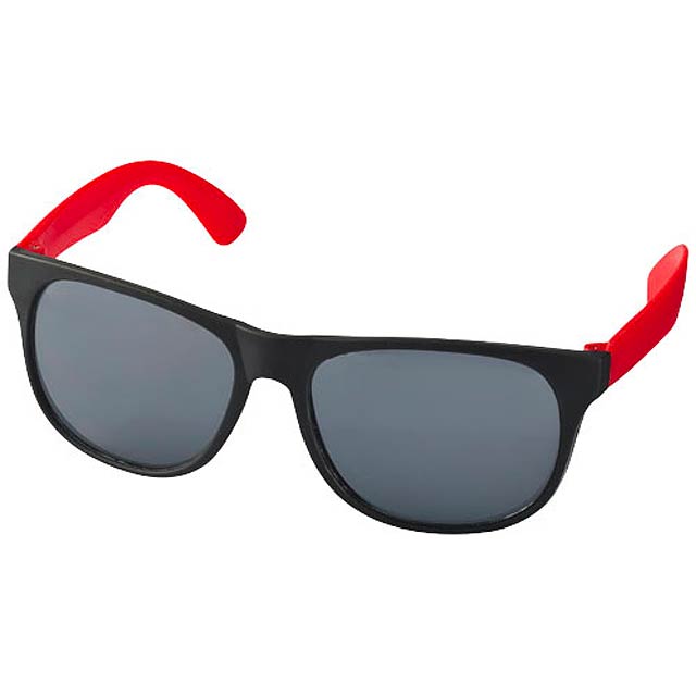Retro zweifarbige Sonnenbrille - Rot