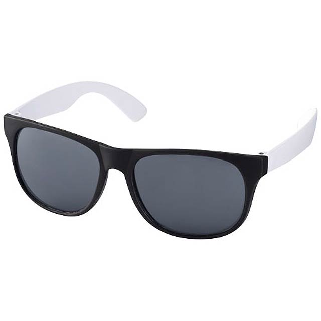 Retro zweifarbige Sonnenbrille - Weiß 