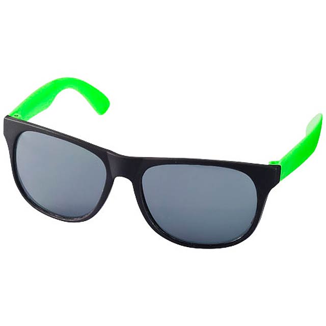 Dvoubarevné sluneční brýle Retro - zelená