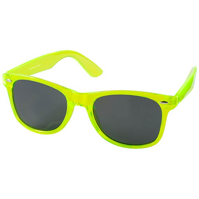 Sun Ray sunglasses with crystal frame - lime