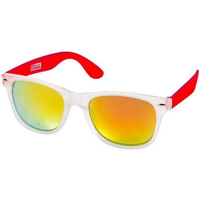 California exclusively designed sunglasses - transparent red