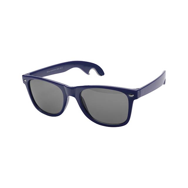 Sun Ray sunglasses with bottle opener - blue