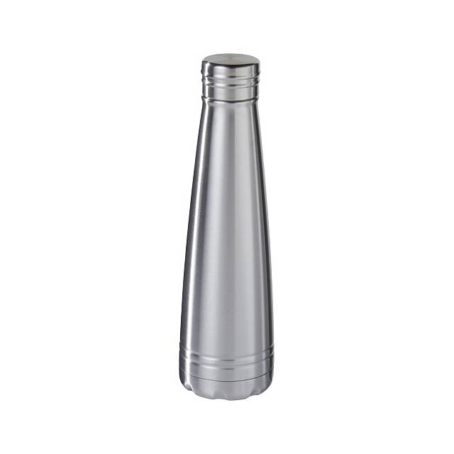 Duke 500 ml copper vacuum insulated sport bottle - silver