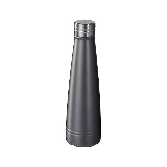 Duke 500 ml copper vacuum insulated sport bottle - grey