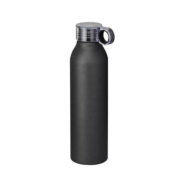 Grom 650 ml Aluminium Sportflasche - schwarz