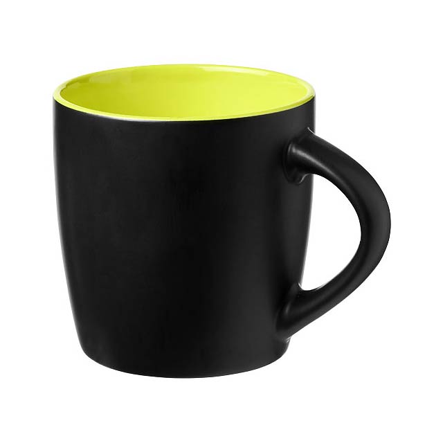 Riviera 340 ml ceramic mug - black
