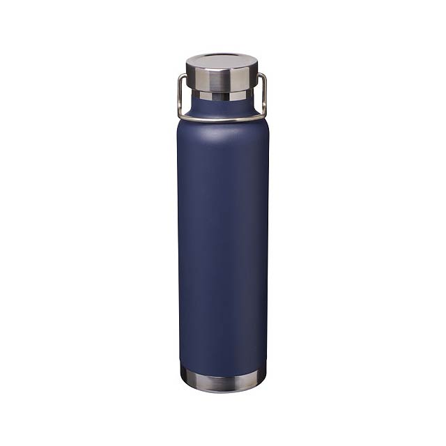 Thor 650 ml copper vacuum insulated sport bottle - blue