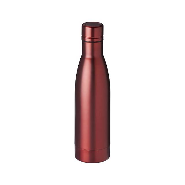 Vasa 500 ml copper vacuum insulated sport bottle - transparent red