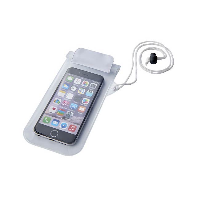 Mambo waterproof smartphone storage pouch - white