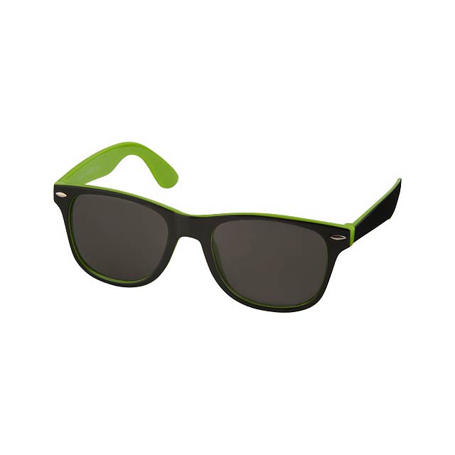 Sun Ray sunglasses with two coloured tones - lime