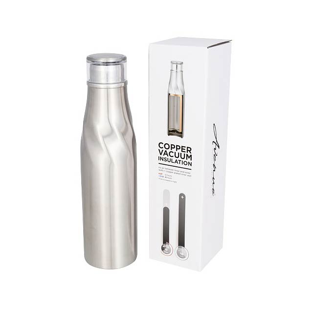 Hugo 650 ml seal-lid copper vacuum insulated bottle - silver