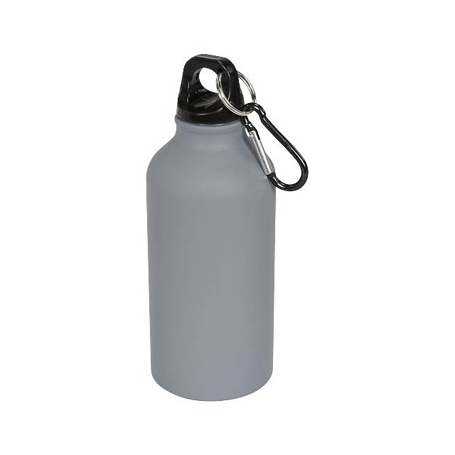 Oregon 400 ml matte sport bottle with carabiner - grey