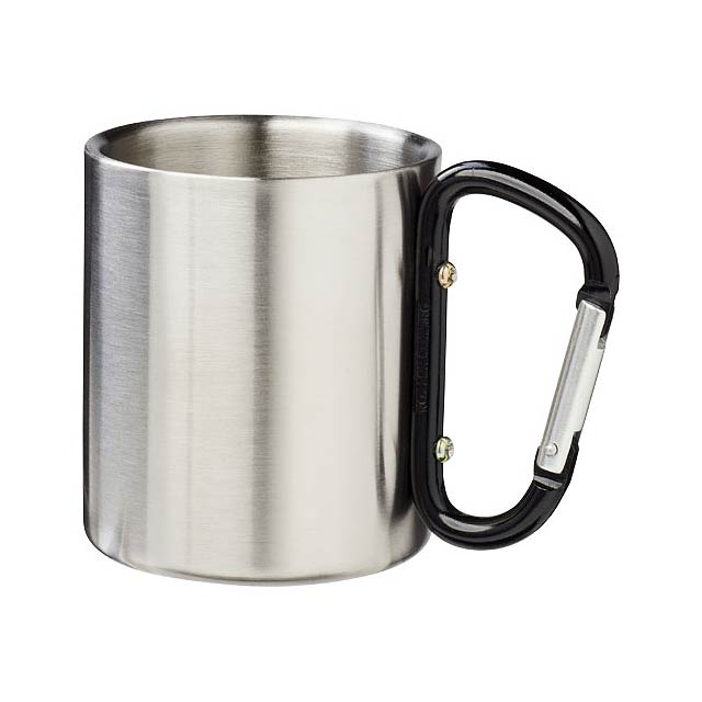 Alps 200 ml insulated mug with carabiner - black
