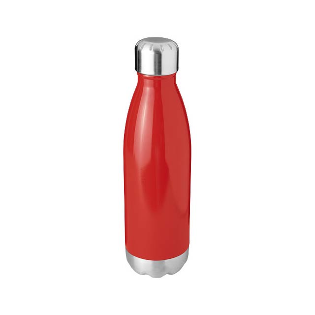 Arsenal 510 ml vacuum insulated bottle - transparent red