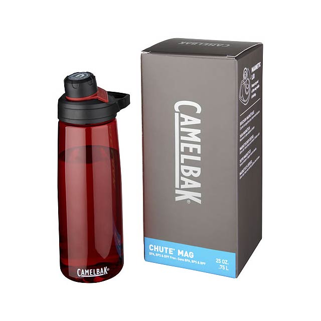 Chute Mag 750 ml Tritan™ Sportflasche - Transparente Rot
