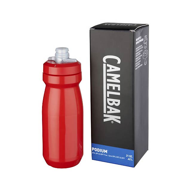 Podium 620 ml Sportflasche - Transparente Rot