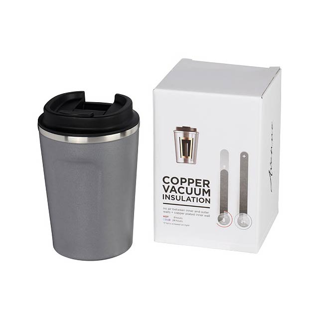 Thor 360 ml leak-proof copper vacuum tumbler - grey