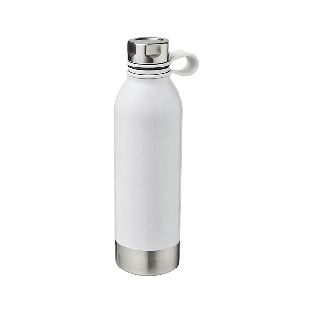 Perth 740 ml stainless steel sport bottle - white