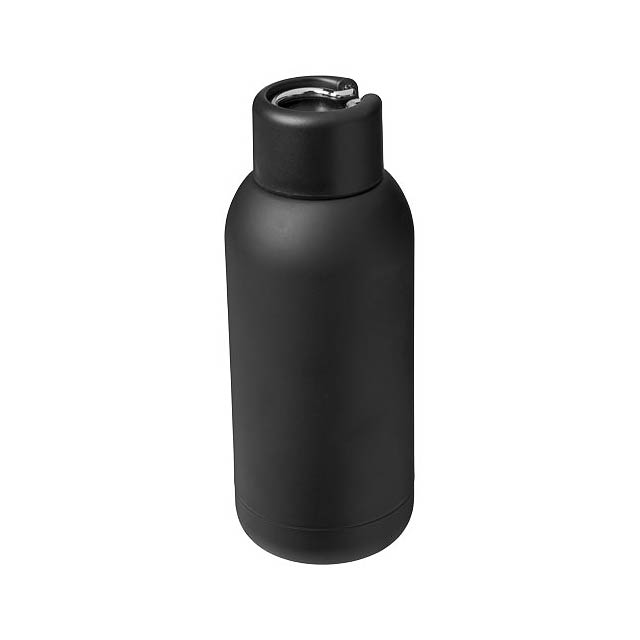 Brea 375 ml vacuum insulated sport bottle - black