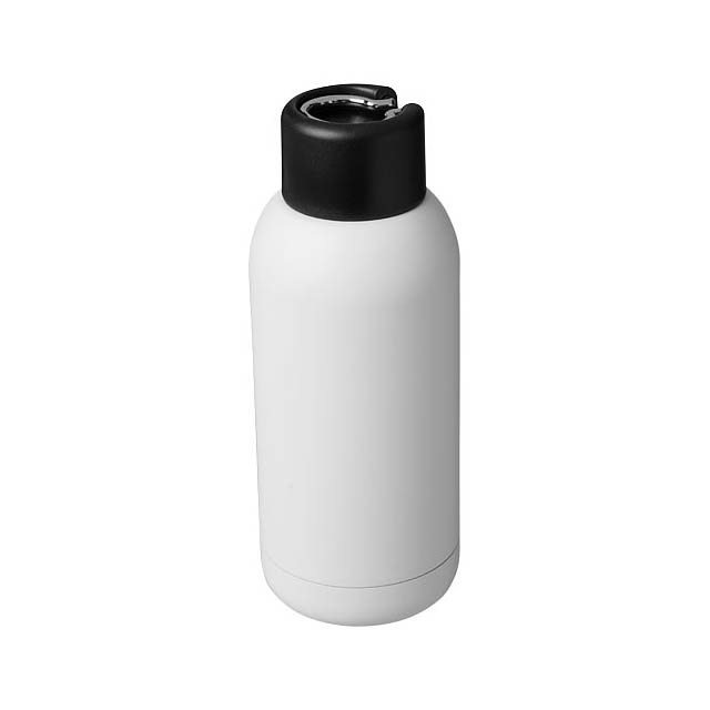 Měděná sportovní láhev Brea 375 ml s vakuovou izolací - biela