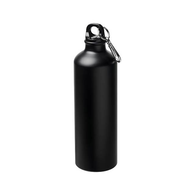 Pacific 770 ml matte Sportflasche mit Karabinerhaken - schwarz
