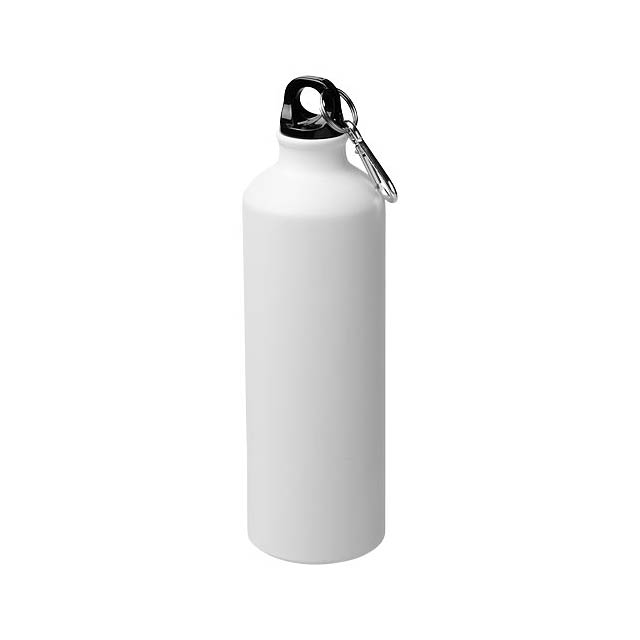 Pacific 770 ml matte sport bottle with carabiner - white