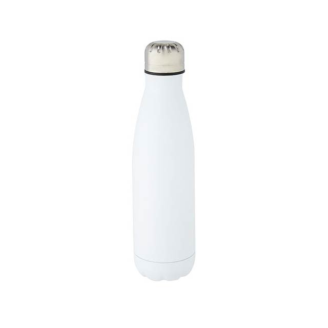 Cove 500 ml vacuum insulated stainless steel bottle - white