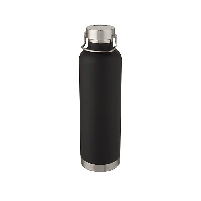 Thor 1 l Kupfer-Vakuum Isolier-Sportflasche - schwarz