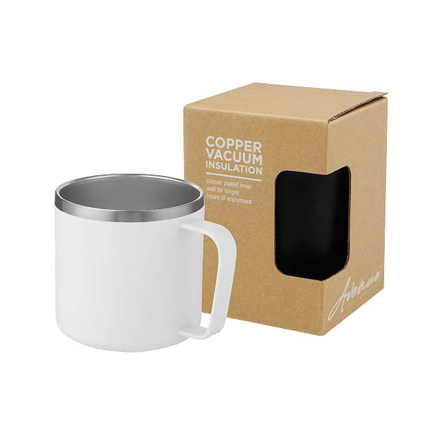 Nordre 350 ml copper vacuum insulated mug - white