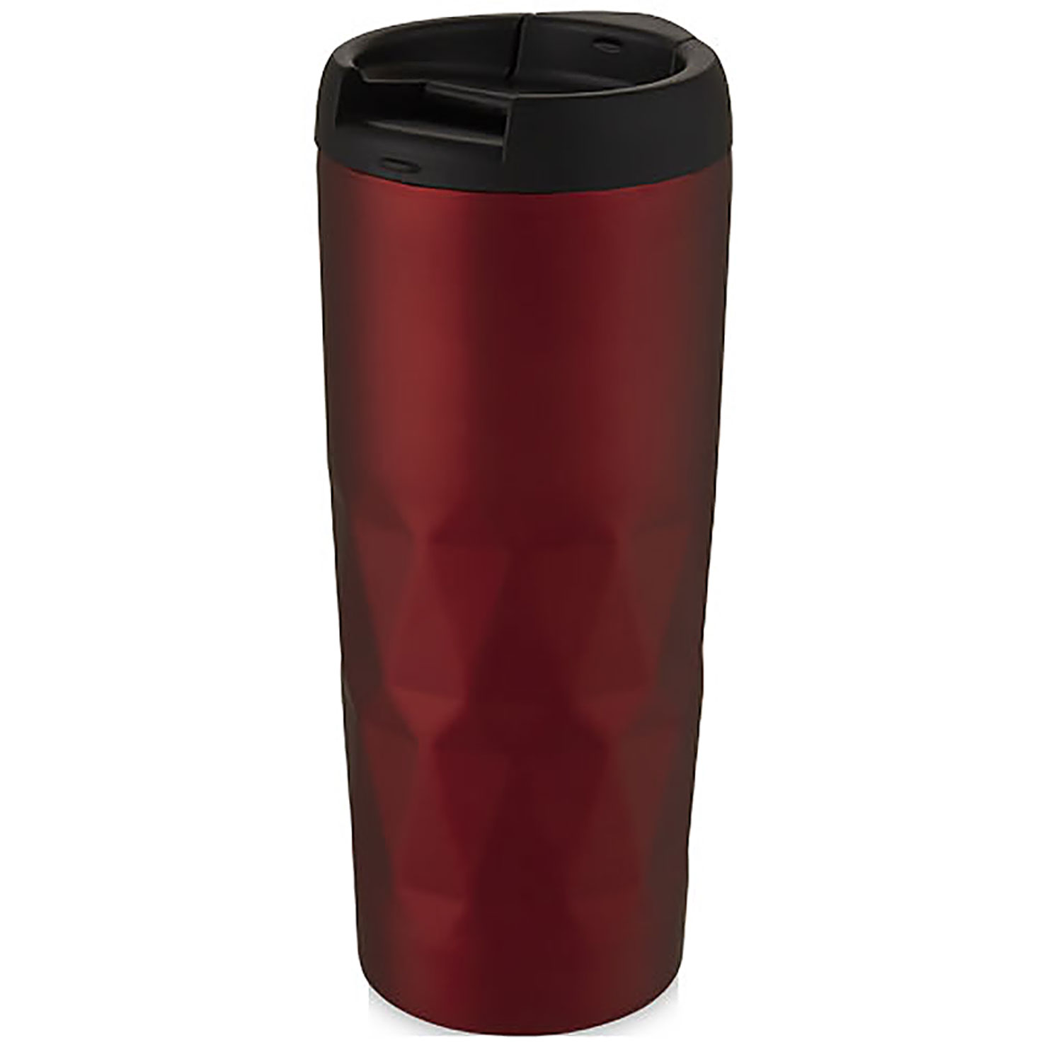 Prism 450 ml copper vacuum insulated tumbler - red