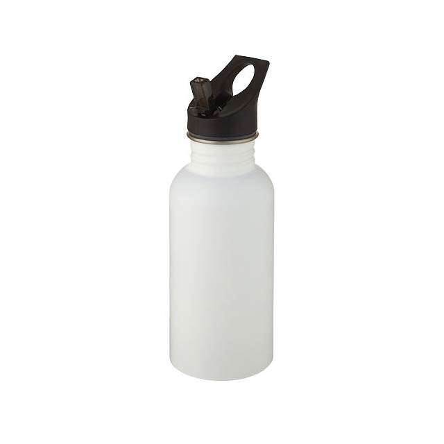 Lexi 500 ml stainless steel sport bottle - white