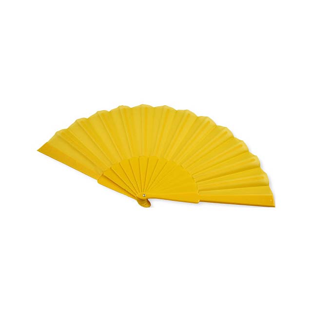 Maestral foldable handfan in paper box - yellow