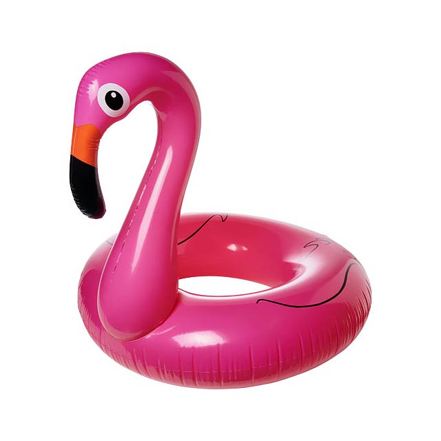 Flamingo aufblasbarer Schwimmring - Fuchsie