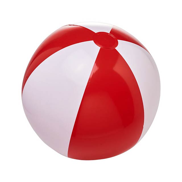 Bora solid beach ball - transparent red