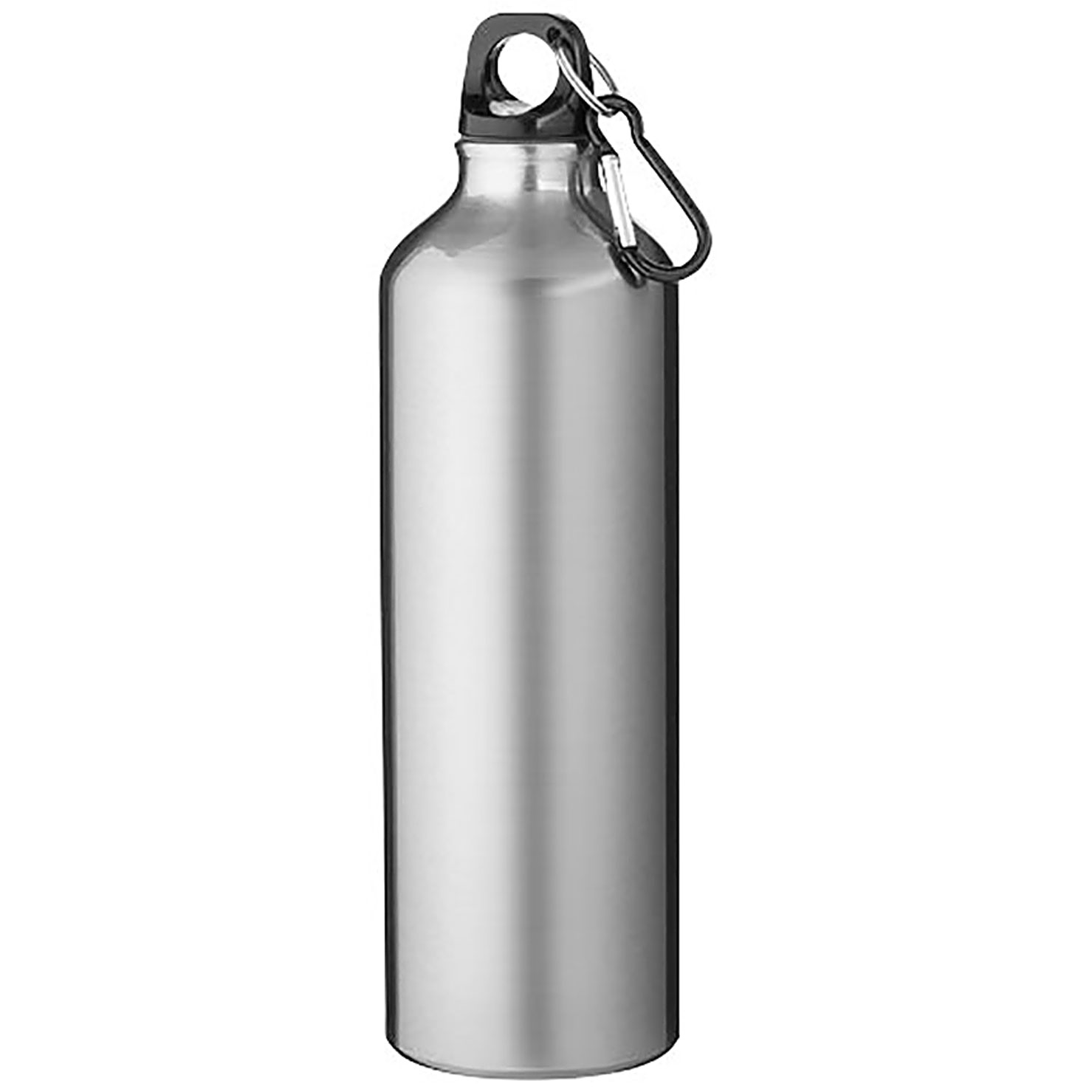 Oregon 770 ml RCS certified recycled aluminium water bottle with carabiner - silver