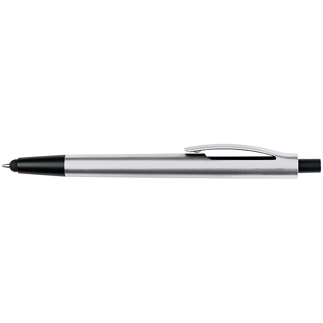 Ball pen with touch function - grey