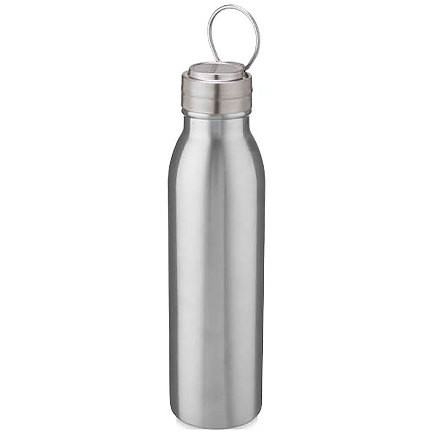 Harper 700 ml RCS-zertifizierte Sportflasche aus Edelstahl mit Metallschlaufe - Silber