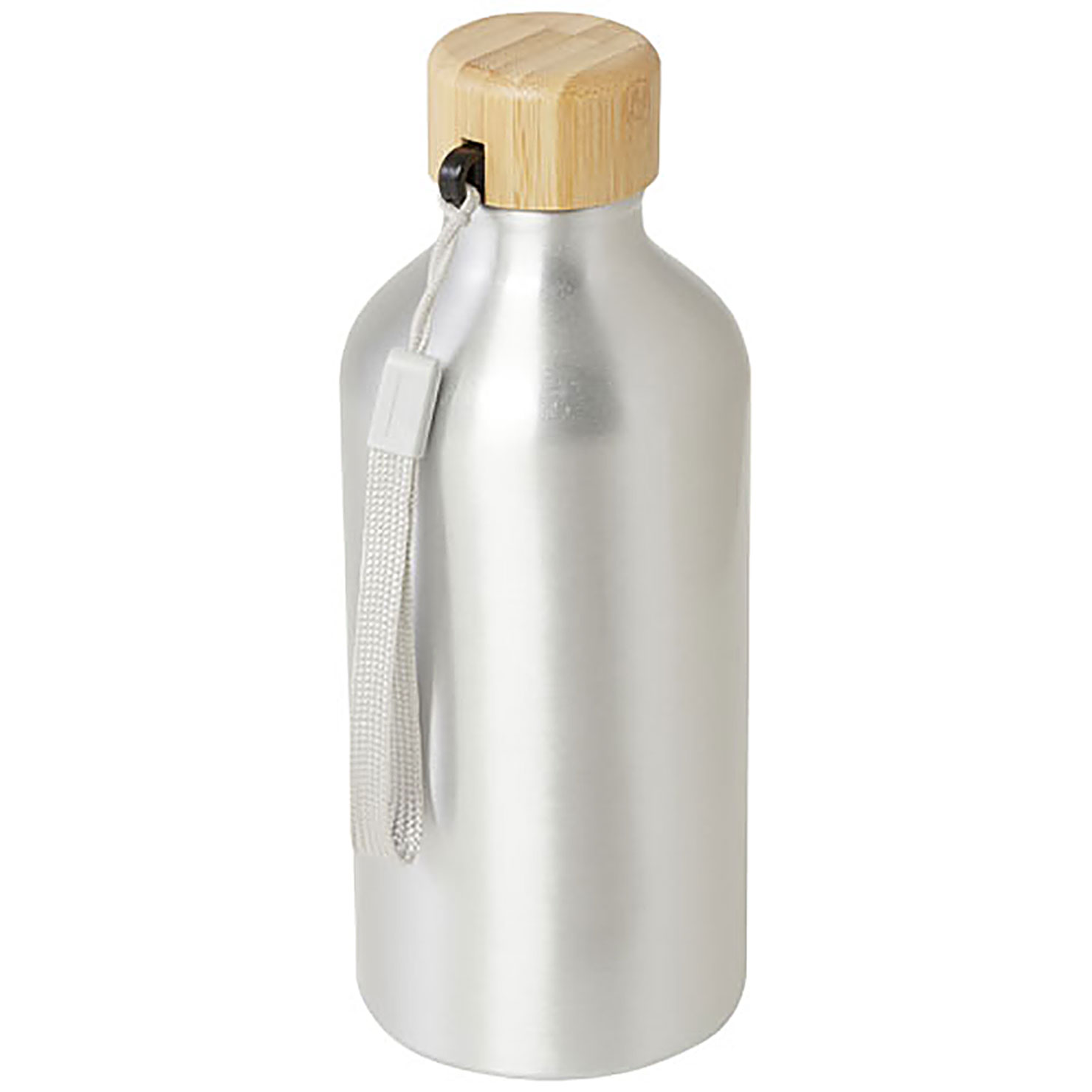 Malpeza 500 ml RCS certified recycled aluminium water bottle - silver