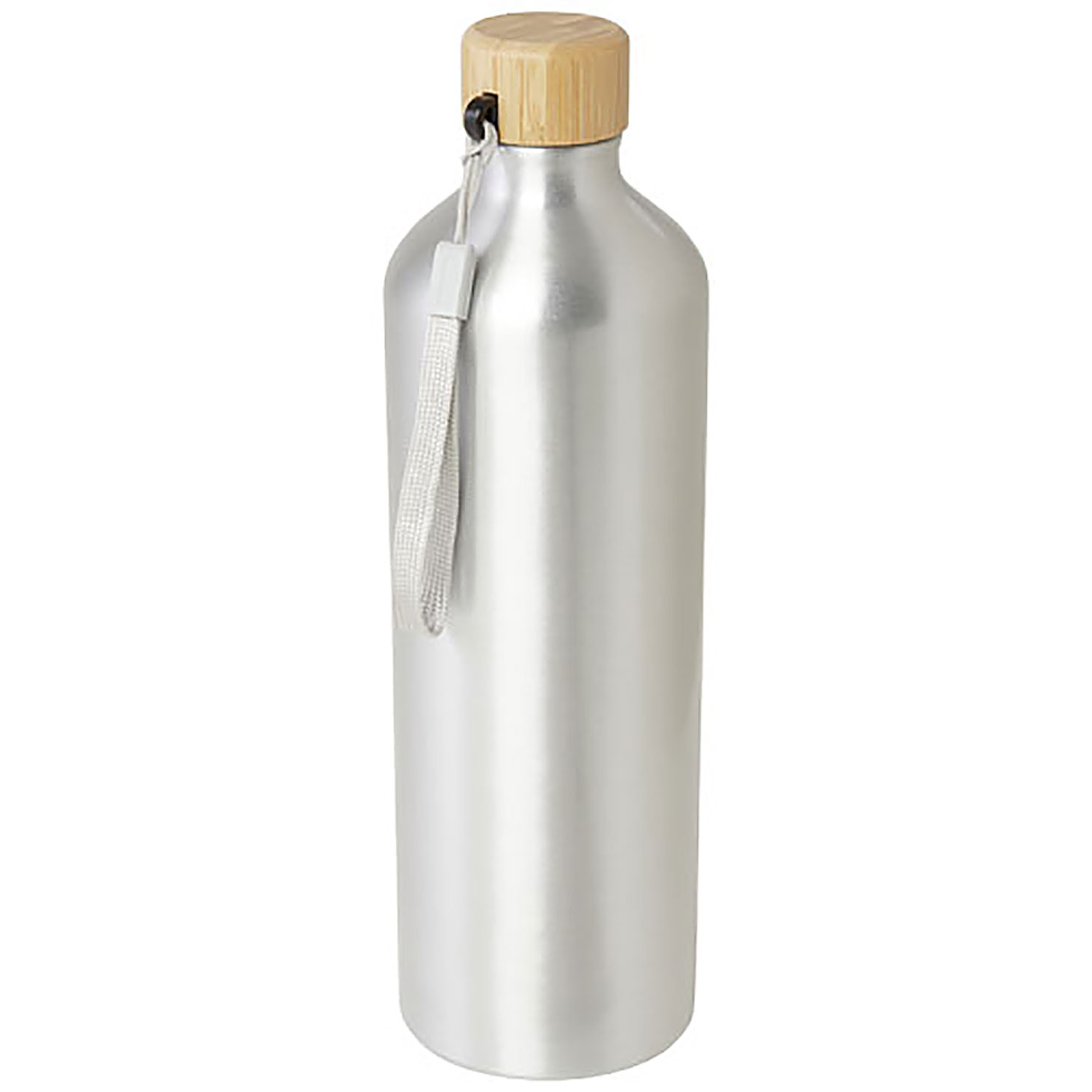 Malpeza 1000 ml RCS certified recycled aluminium water bottle - silver