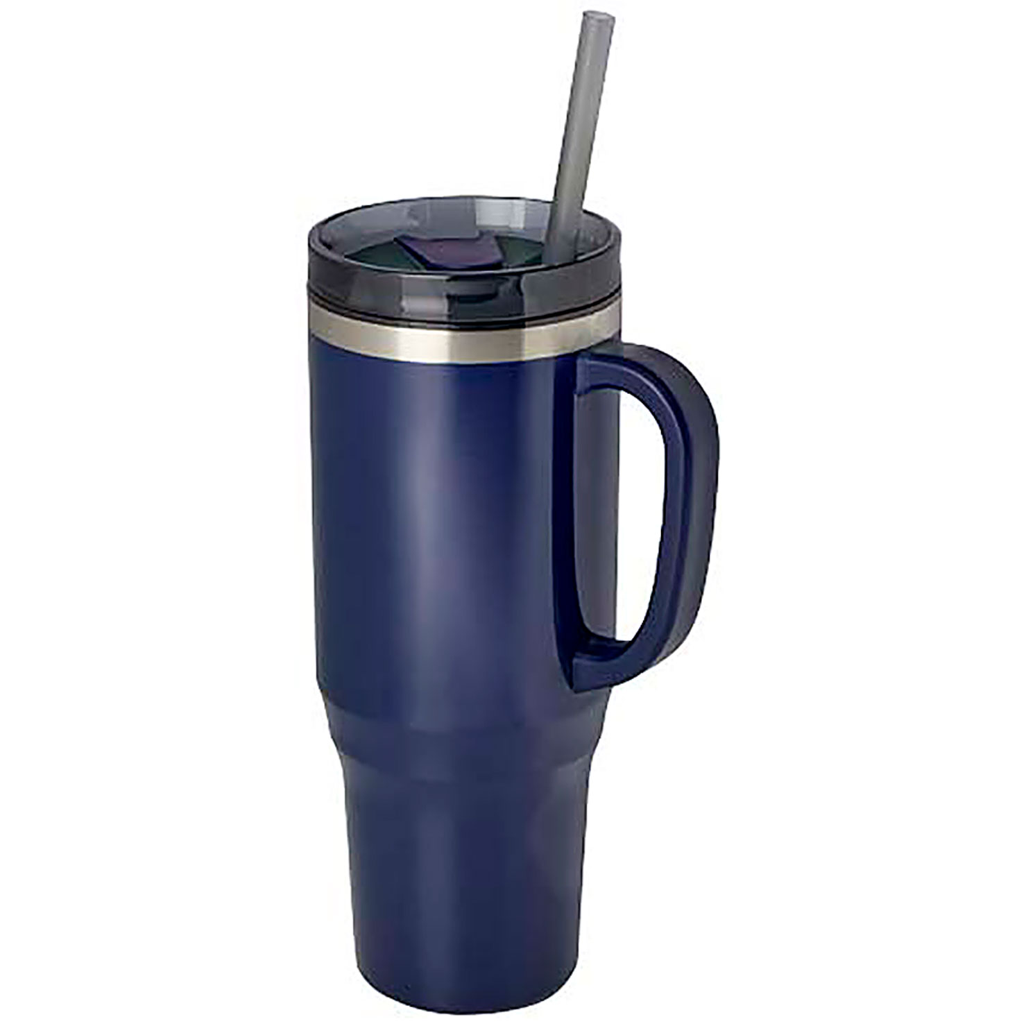 Melbourne 1200 ml RCS certified insulated tumbler with straw - blue