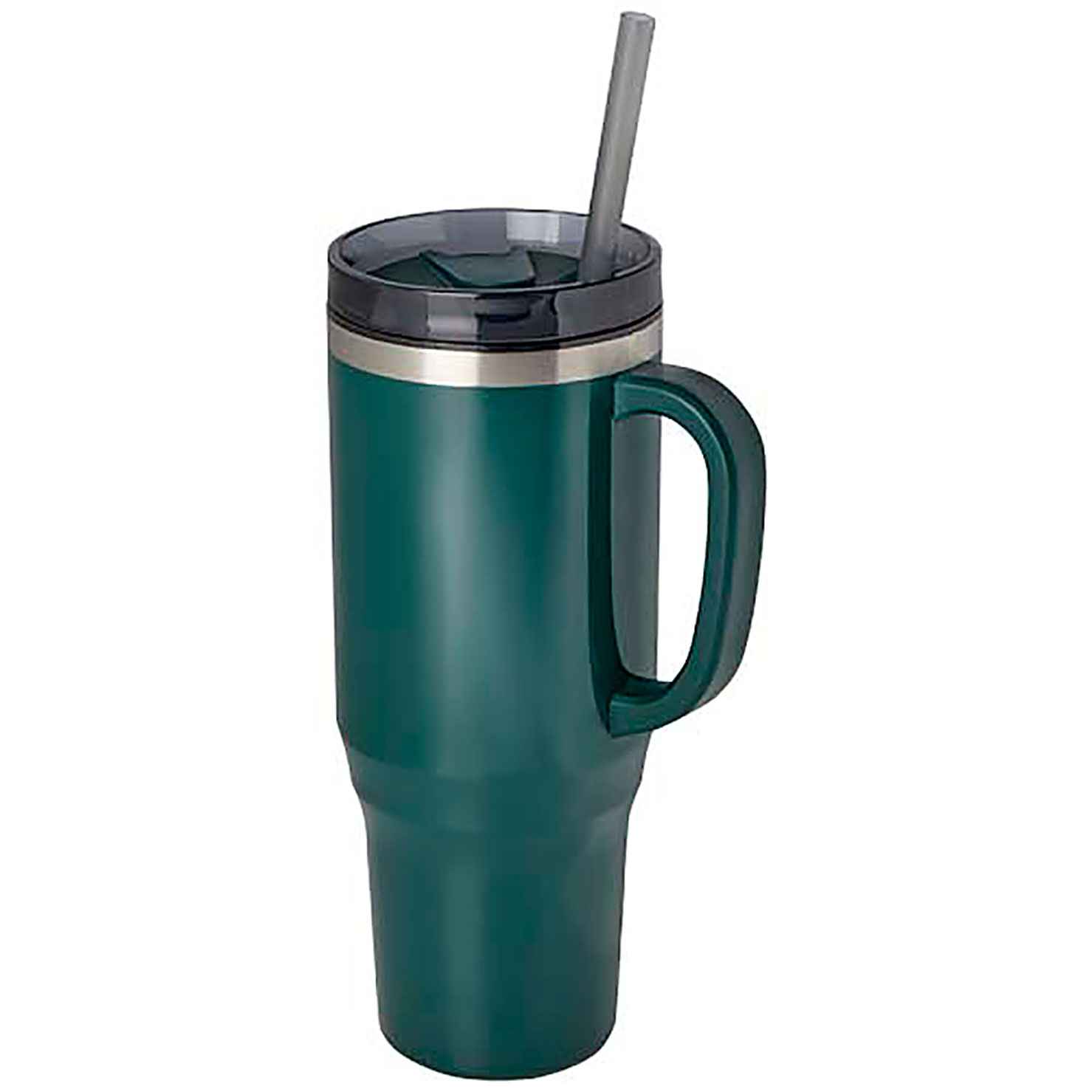 Melbourne 1200 ml RCS certified insulated tumbler with straw - green