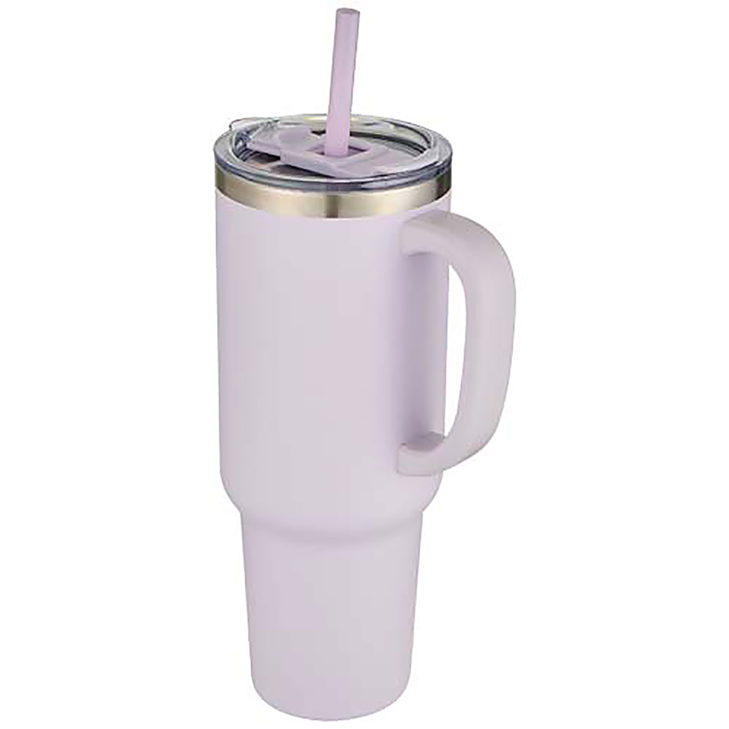 Sydney 1200 ml double wall RCS certified copper vacuum insulated tumbler with straw - violet