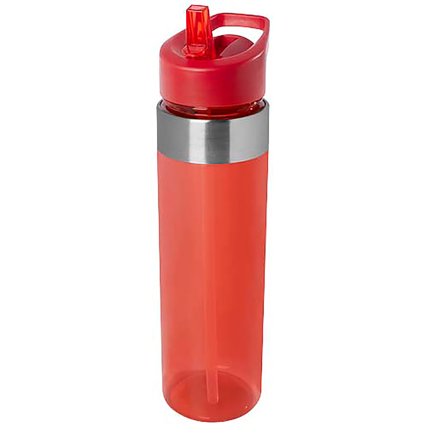 Dylan 650 ml Tritan Flasche mit Ausgussdeckel - Rot